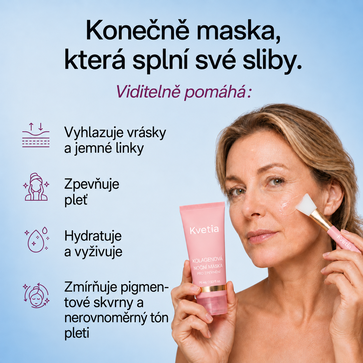 Noční kolagenová maska VoluFine
