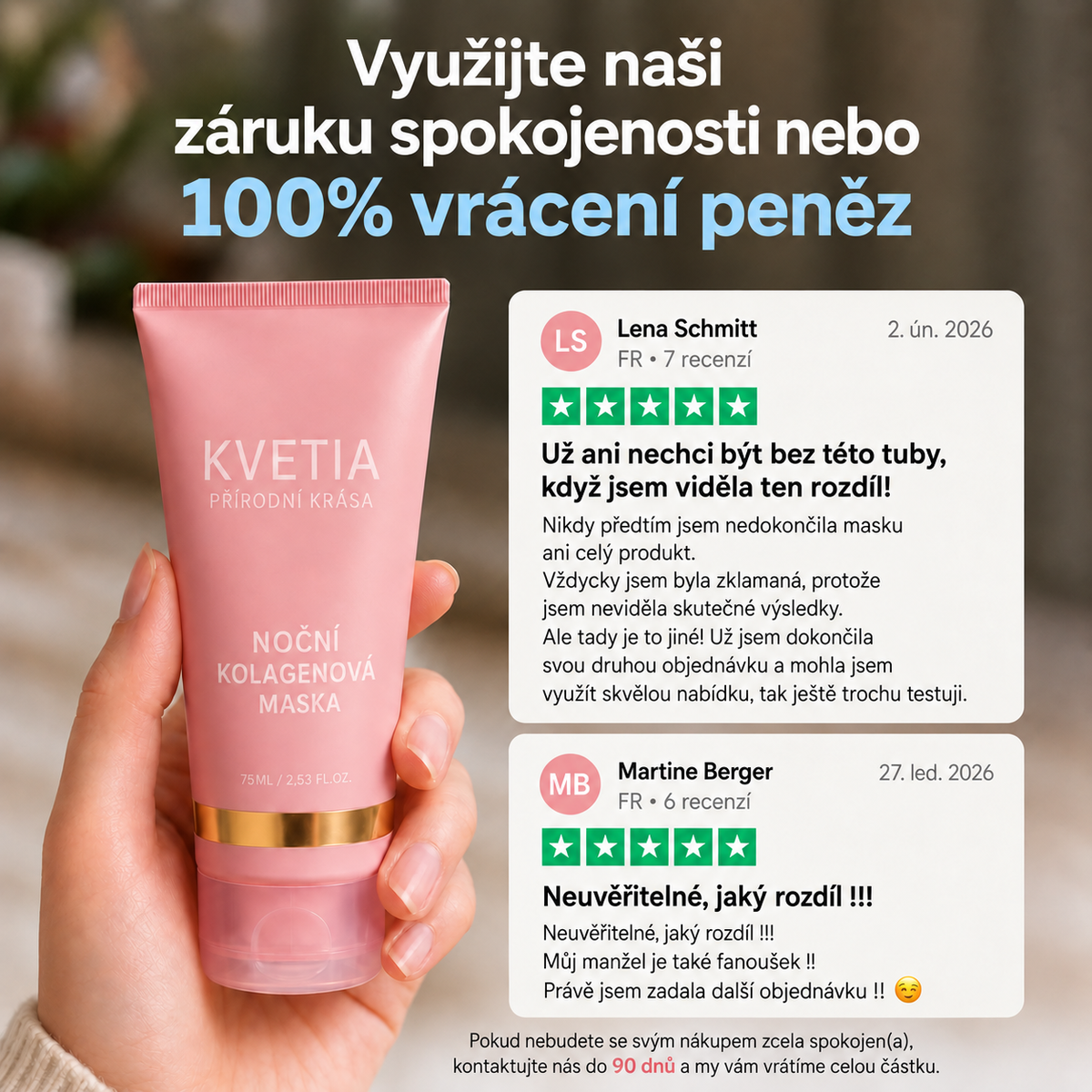 Noční kolagenová maska VoluFine